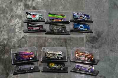 Liberty Promotions Hot Wheels VW Drag Bus Collection of 12 FOR HAILCHASER30