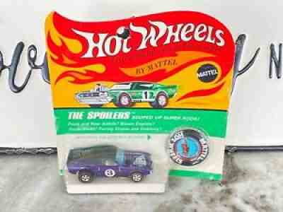 1971 Hot Wheels Redline Boss Hoss very rare Purple Black Roof White int MOC BP