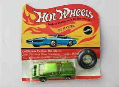Hot Wheels Redline Olds 442 Green MOC 1969 â?? No Reserve â??