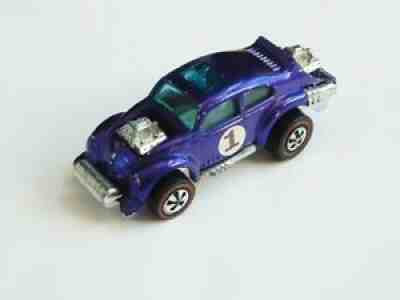 HOT WHEELS RED LINE EVIL WEEVIL PURPLE w WHITE INTERIOR C8 CONDITION