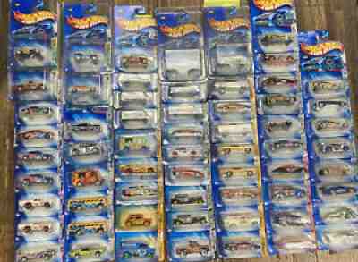 Hot Wheels 2004 62 Car Lot. Treasure Hunt, Final Run, Roll Patrol, Star Spangled