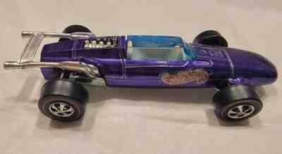 Hot Wheels Redline RARE Purple Indy Eagle with WHITE Interior Mint