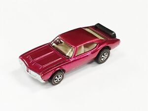 HOT WHEELS RED LINE OLDS 442 BRIGHT ROSE STUNNING BLISTER FRESH MINT CONDITION