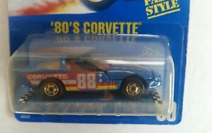 VERY RARE- '80'S CORVETTE - BLUE CARD- #30 -HOT WHEELS RARE ORIGINAL VHTF