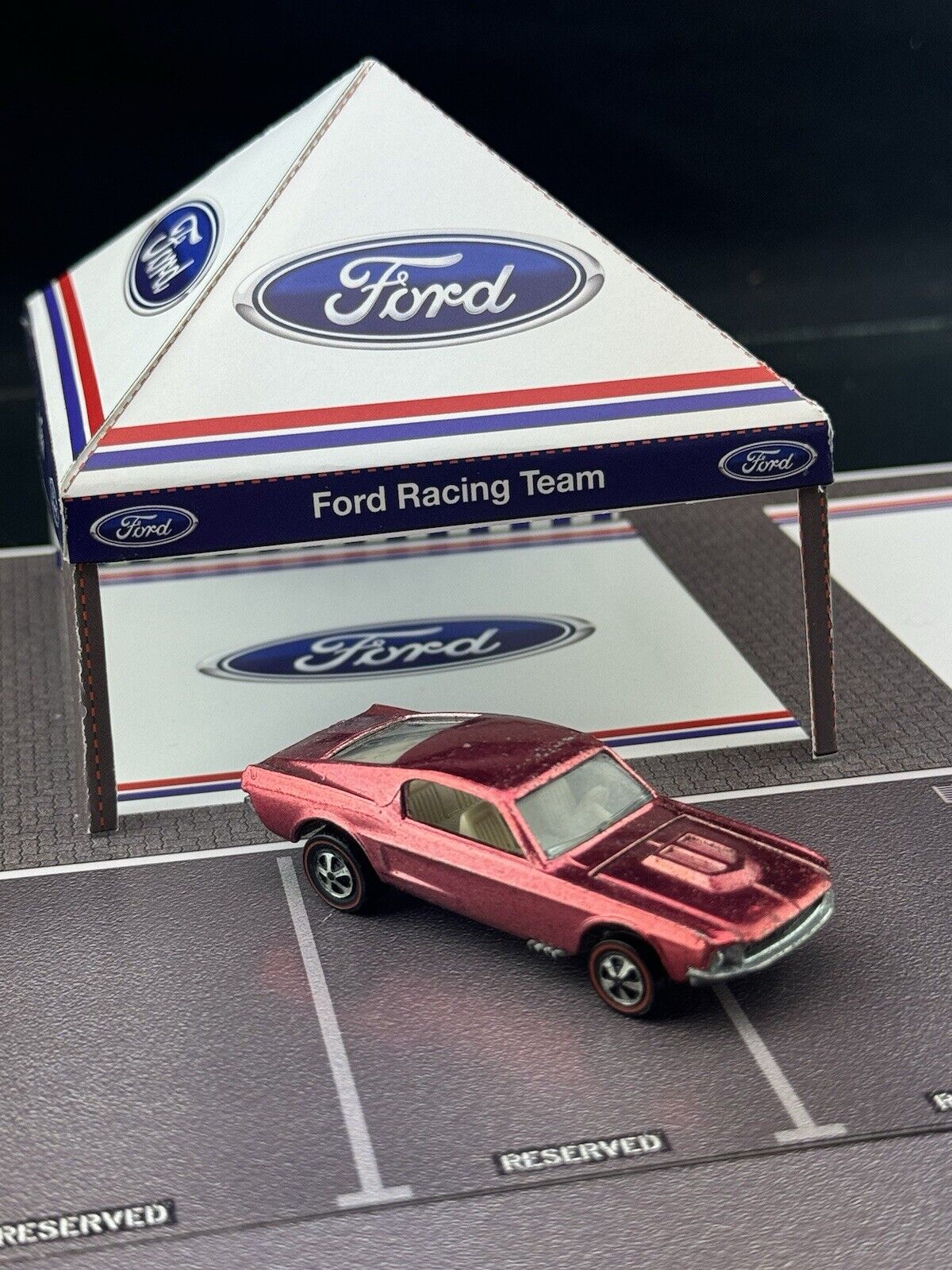 ? GRAIL ALERT ? STORE DISPLAY Redline Hot Wheels Mustang Watermelon Used