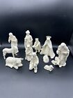 1951 Goebel Hummel 11 pc Nativity Figurines Set 214 White Unpainted W. Germany