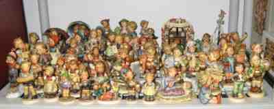 Large Lot Of 64 Hummel Figurines + 3 Hummelscapes Trademarks 2-8 / NO Boxes