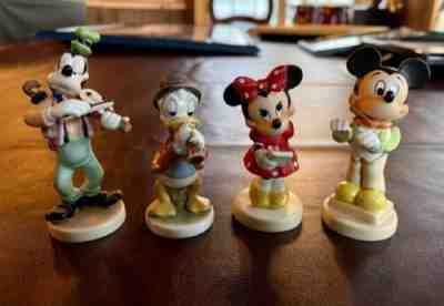 SET OF 4 Goebel Hummel Disney Mickey Mouse Minnie Donald Duck Goofy RARE