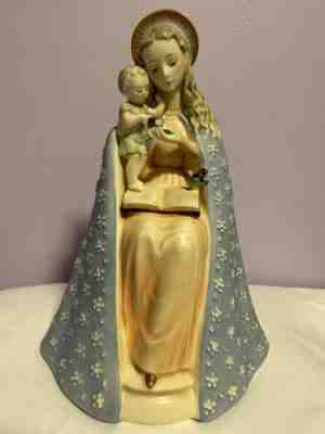 Hummel Madonna and Child #10/I TMK-2 9.25" Open Halo Flower Blue Bird PERFECT!