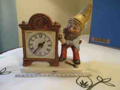 Goebel Co-Boy Gnome "Brad The Clockmaker" Clock