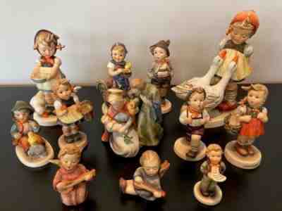 Goebel MJ. Hummel figurines - Complele lot of 12 original piecesÂ  cr.1955 - 1978