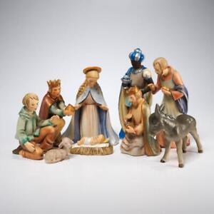 Hummel Goebel Nativity Christmas Figurine 214 Series 1951 W Germany 9pc Set Lot