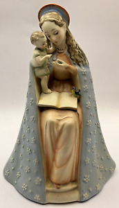 VINTAGE GOEBEL M.J. HUMMEL FLOWER MADONNA W/ CHRIST CHILD & BIRD 9