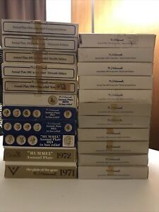 Hummel Collection Lot of 22 Plates 1971-1995 All w/ Boxes Collectors Look !!