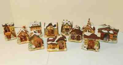 HUMMEL 10 WINTER VILLAGE HOUSES  -  BRADFORD EDITION - CHOICE $5.00 EACH