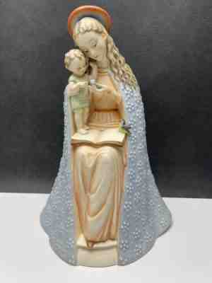 1950s MJ Hummel Goebel Flower Madonna With Child Vintage 10/3 - 12