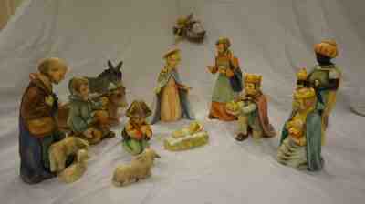 1988-1991 Hummel 13 pc, Complete Nativity Set #214, Mint Condition