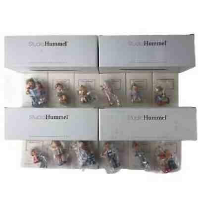 1998 Studio Hummel Ashton Drake Christmas Holiday Ornaments Lot of 12 With Boxes