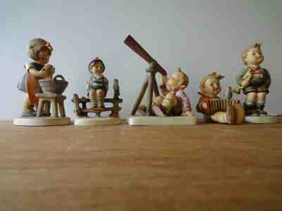 5 Vintage Goebel Hummel Figurine 