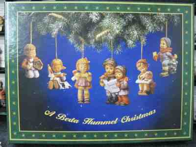 60 Goebel Berta Hummel Christmas Ornaments Most w/ COA's & Storage Box (B)