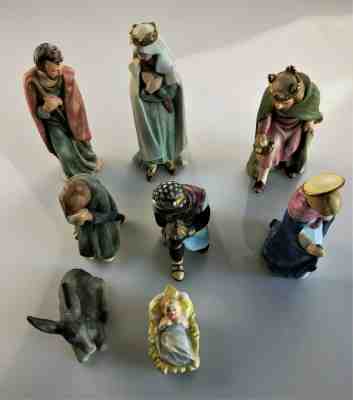 8 Piece Vintage Goebel Hummel Manger Nativity Set All in Excellent Condition 