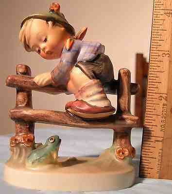 A Boy on a Fence and a Frog, #201 2/0. 1948,  nice Hummel figurine