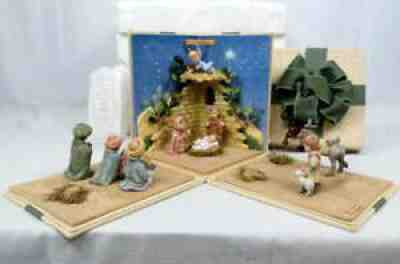 Ashton-Drake Berta Hummel Nativity Showcase Porcelain Figurines NEW Open Box