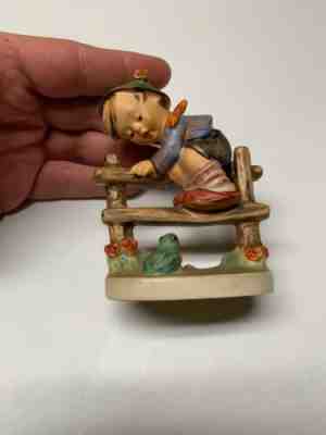  Boy on Fence with Frog Goebel Hummel 1948 Figurine Retreat to Safety 201 2/0  