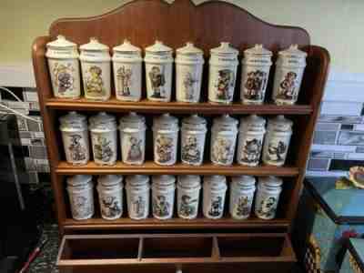 Vintage Spice Rack Set Hummel Style