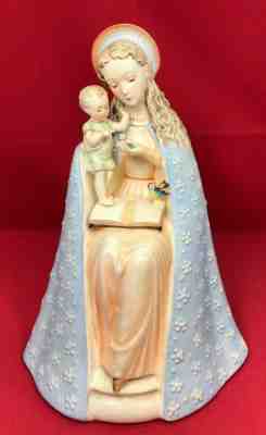 HUMMEL “FLOWER MADONNA” OPEN HALO 10/1 TMK-2 CHRIST CHILD,BABY BIRD,FLOWER - EUC