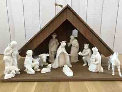 Hummel Goebel 214 NATIVITY SET 12 Pieces Porcelain Figurines WHITE 1951