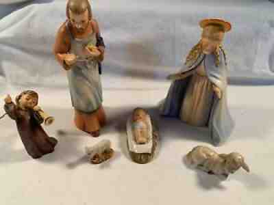 HUMMEL Goebel 6 PC Christmas NATIVITY SET #214 , #366 & Little Lamb France