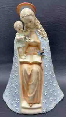 Hummel Goebel FLOWER MADONNA Child Figurine Bluebird 10/1 TMK-4 Western Germany