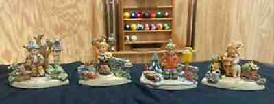 Goebel Hummel Four Seasons Figurine Hummelscapes Springtime Summer Autumn Winter