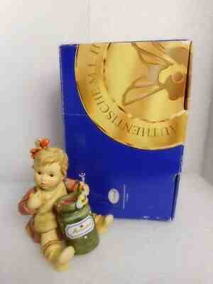 Goebel Hummel Girl #2249 Marmalade Lover (Green Jar Version) 4.25