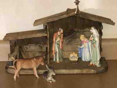 Hummel Goebel HX323 Christmas Figurines With Manger