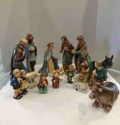 Goebel Hummel Nativity 16 Piece Set 260 Jumbo New In Original Boxes!
