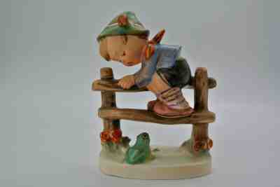 Goebel Hummel RETREAT TO SAFETY Figurine Boy w/ Frog 201 2/0 1948