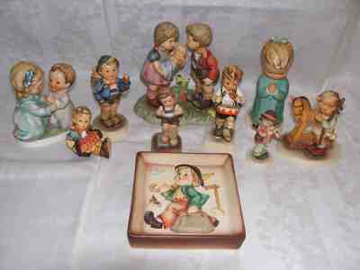 LOT OF 10 VINTAGE HUMMEL GOEBEL FIGURINES