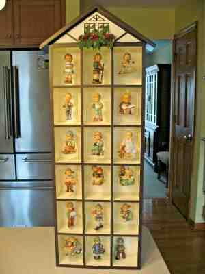 Lot of 18 Goebel Hummel Christmas Ornaments in Ashton Drake Display House 2000 A