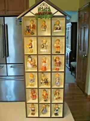 Lot of 18 Goebel Hummel Christmas Ornaments in Ashton Drake Display House 2000 B