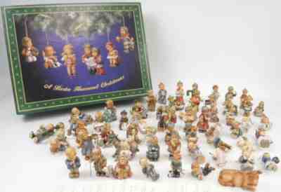 Lot of 57 NEW A Berta Hummel Christmas Ornaments Goebel Ashton-Drake Certificate