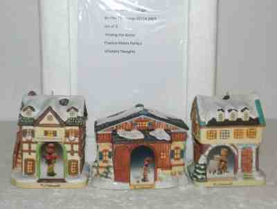 M. I. Hummel BAVARIAN VILLAGE 4th Issue Porcelain Christmas Ornaments COA