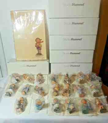 NIB Box Set 20 Berta Hummel Goebel Studio Christmas Collection Ornaments COA Lot