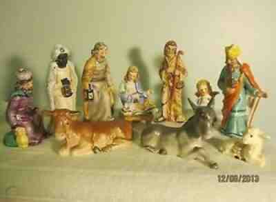 RESERVED on sale Goebel Nativity 11 Piece HX281 , HUMMEL HOUSECLEANING & BALLET FLATS