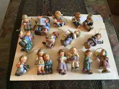 Set of 15 Christmas Ornaments Berta Hummel Goebel Ashton-Drake 