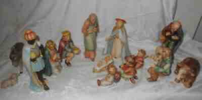 Vintage 14 Piece Hummel Goebel Nativity Set #214 TMK4