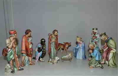 Vintage Christmas Goebel Hummel Nativity Set 11 pcs. Jesus Mary Joseph Wise Men 
