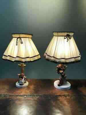 Vintage Hummel Figurine Lamps-Pristine ConditionÂ 