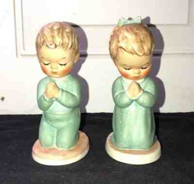 Vintage Goebel Pair Hummel Figurines (W.Germany)--A Childs Prayer & Bless us All